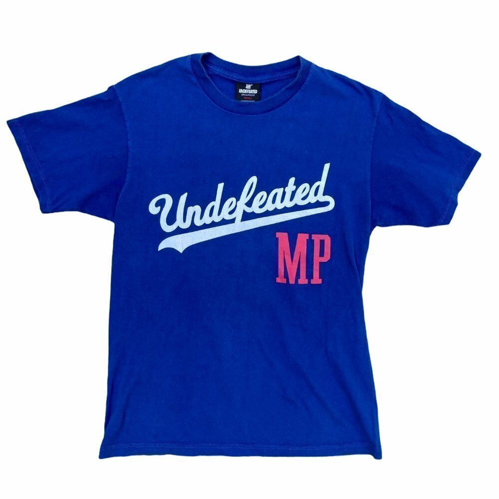 UNDEFEATED VTG Early 2000s MP Baseball 42 Blue Tee​​​​​​​​